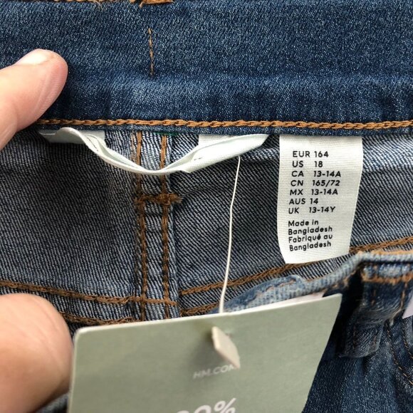 NWT H&M Womens Jeans Size 18 Skinny Fit Cotton Blue Denim Ankle Casual Classic - Picture 13 of 16